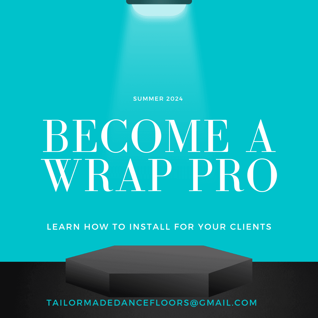 Learn how to wrap a dancefloor, dance -floor, stage wrap